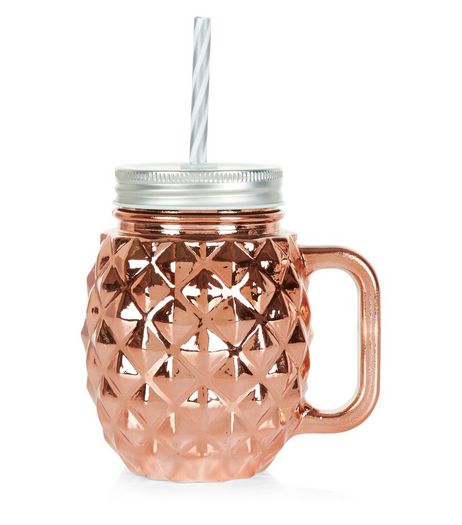 Bronze Pyramid Glass Jar | New Look