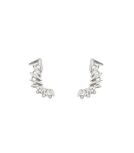 2 Pack Crystal Ear Cuffs | New Look