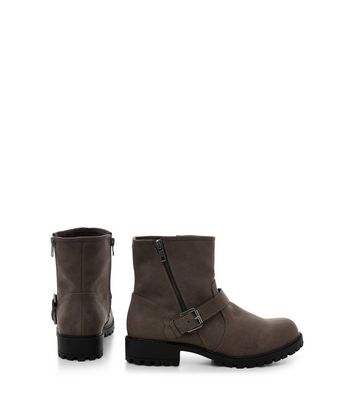 biker boots wide fit