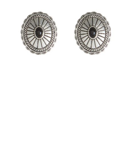 Silver Disc Stud Earrings | New Look