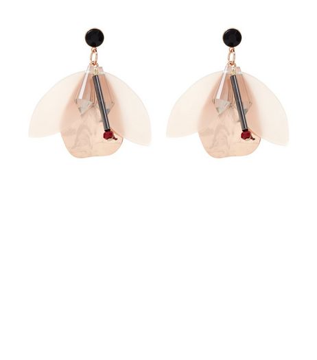 Pink Beaded Drop Earrings | New Look