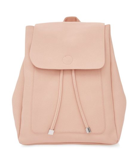Pink Leather-Look Backpack | New Look