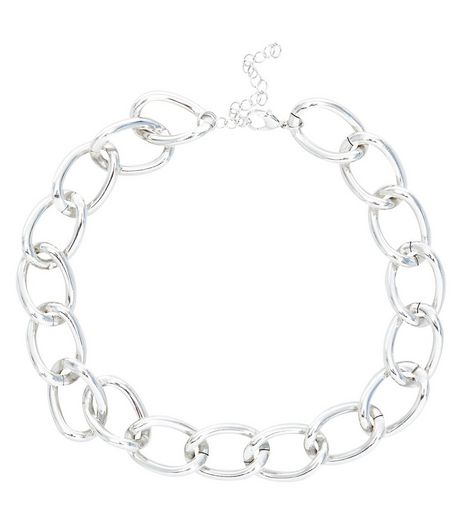 Silver Chunky Chain Necklace | New Look