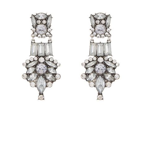 Crystal Stone Chandelier Earrings | New Look