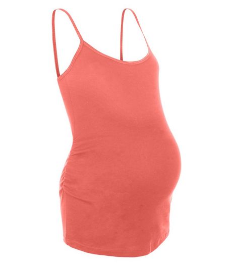 Maternity Coral Strappy Vest | New Look