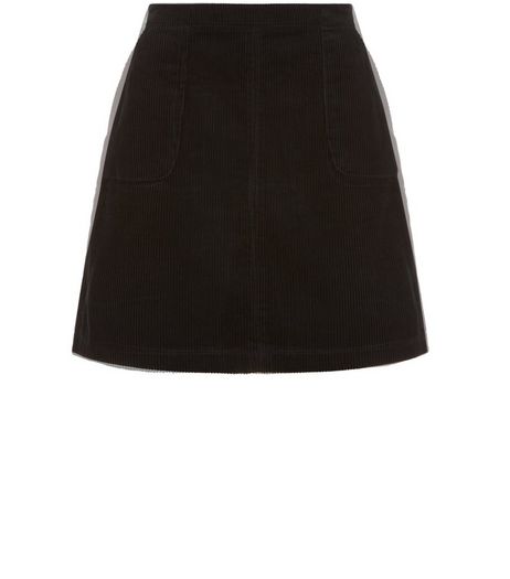 Teens Dark Green Cord A-Line Skirt | New Look
