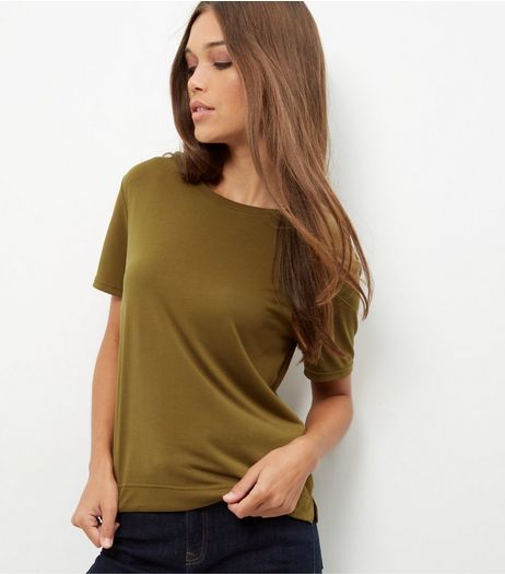 Khaki T-Shirt | New Look