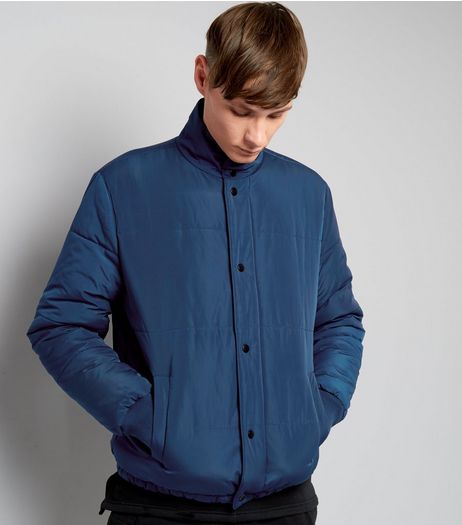 Blue Quilted Jacket | New Look