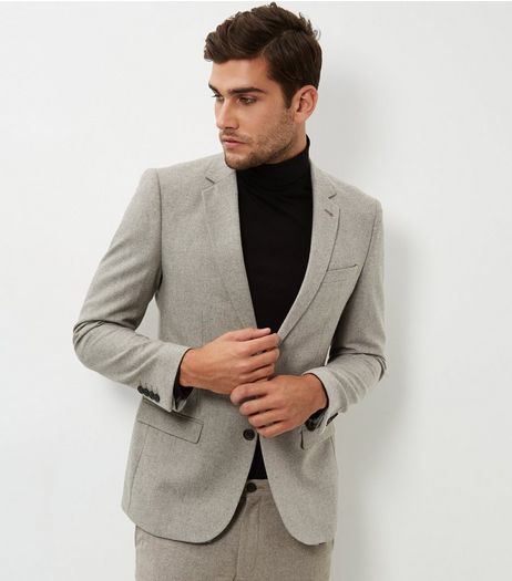 Stone Warm Handle Blazer | New Look