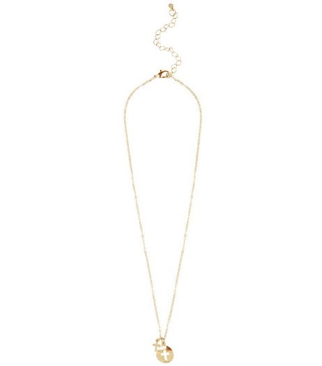 Silver Disc Pendant Necklace | New Look