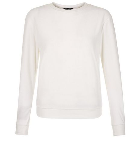 Teens White Velvet Sweater | New Look