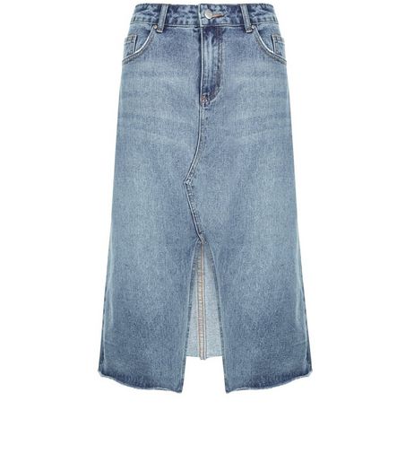 Anita and Green Blue Denim Midi Skirt | New Look