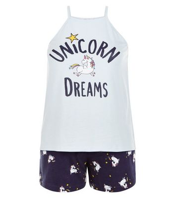 Comprar Teens Blue Unicorn Dreams Pyjama Set al mejor precio