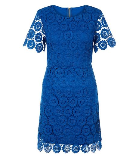 Apricot Blue Floral Lace Dress | New Look