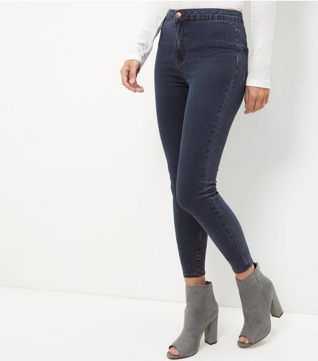 Blue High Waisted Skinny Jeans | New Look