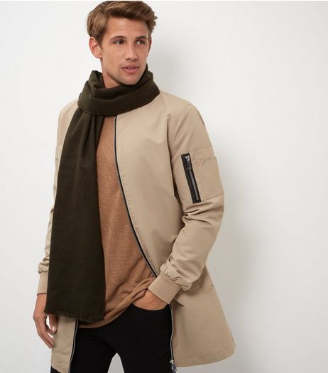 Khaki Woven Scarf | New Look