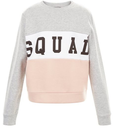 Teens Squad Colour Block Sweater | New Look