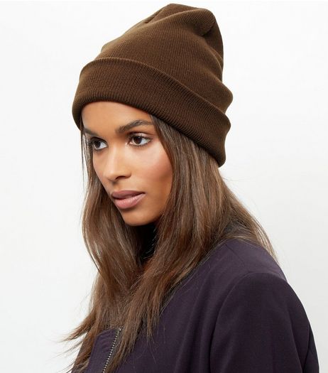 Khaki Beanie Hat | New Look