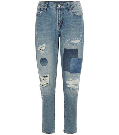 Anita and Green Blue Patchwork Skinny Jeans | New Look