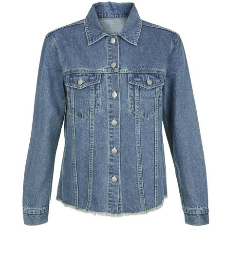 Anita and Green Blue Raw Hem Denim Jacket | New Look