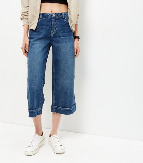 Blue Denim Culottes | New Look