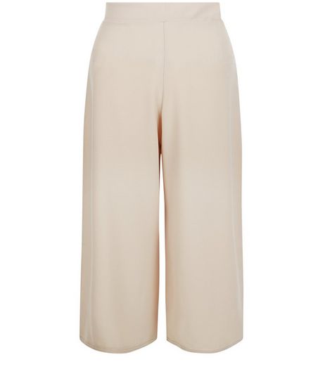QED Stone Crepe Culottes | New Look