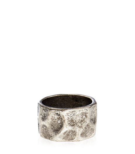 Silver Textured Ring | New Look