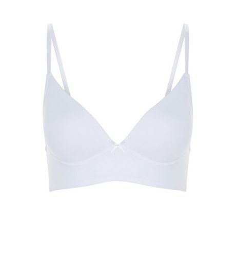 Teens White Moulded Bralet | New Look