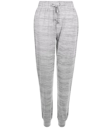 Grey Space Dye Cuffed Joggers | New Look