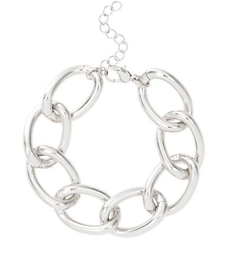 Silver Chunky Chain Bracelet | New Look