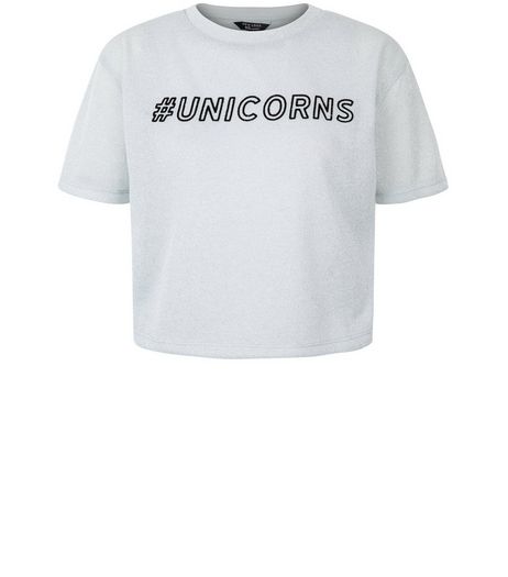 Teens White #Unicorn T-Shirt | New Look