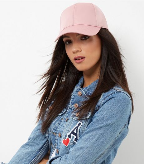 Bright Pink Satin Cap | New Look