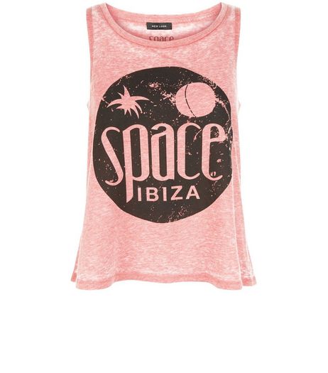 Red Burnout Space Ibiza Swing Tank Top | New Look