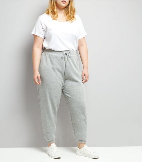 Curves Grey Joggers | New Look