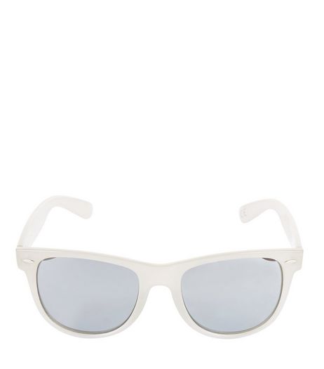 White Glow In The Dark Wayfarer Sunglasses | New Look