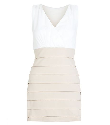 AX Paris Stone 2 in 1 Textured Wrap Dress | New Look