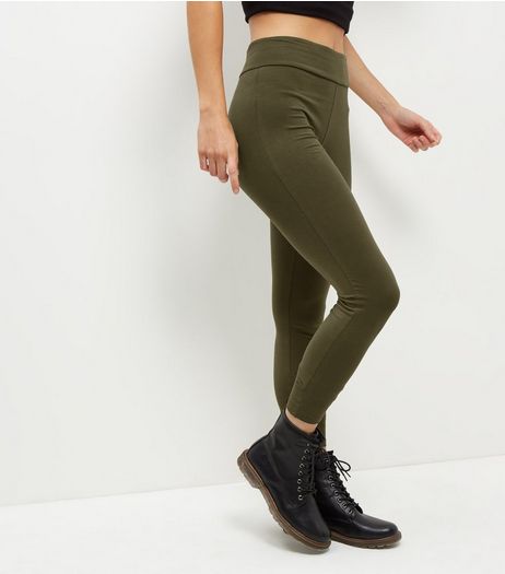 Khaki High Waisted Leggings | New Look
