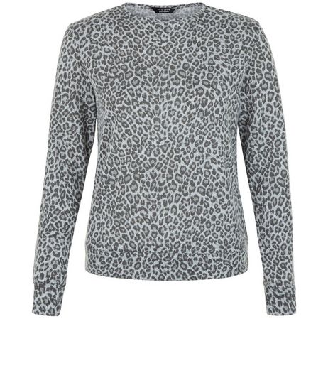 Teens Grey Animal Print Top | New Look