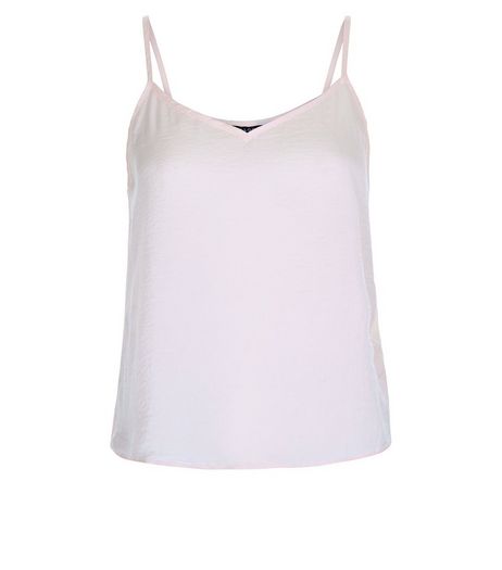 Teens Shell Pink Satin Cami | New Look