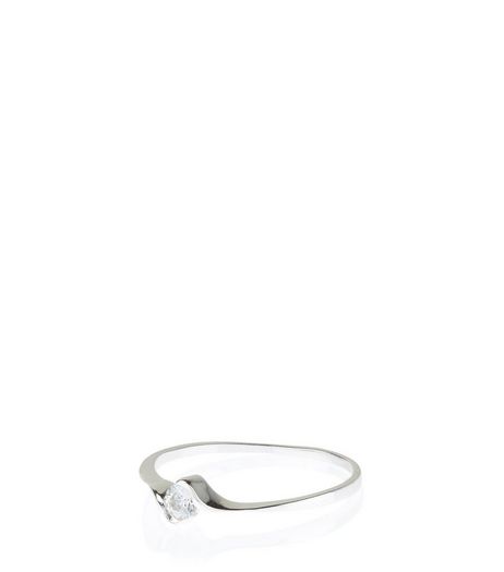 Sterling Silver Stone Ring | New Look