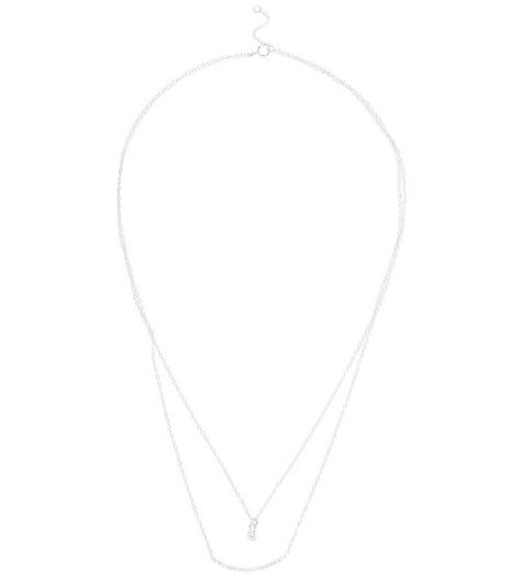 Sterling Silver Layered Necklace | New Look
