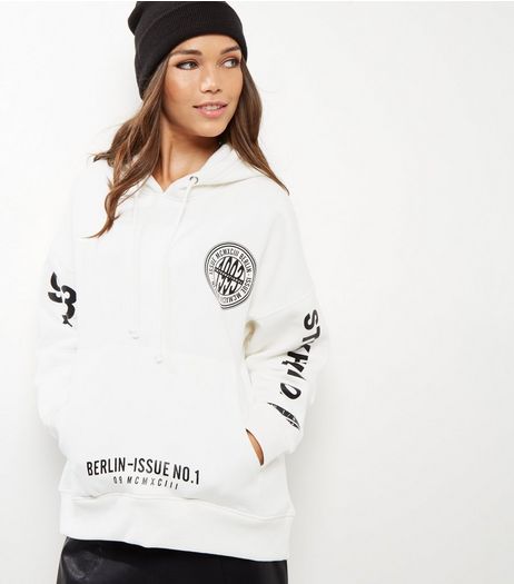 White City Print Hoodie | New Look