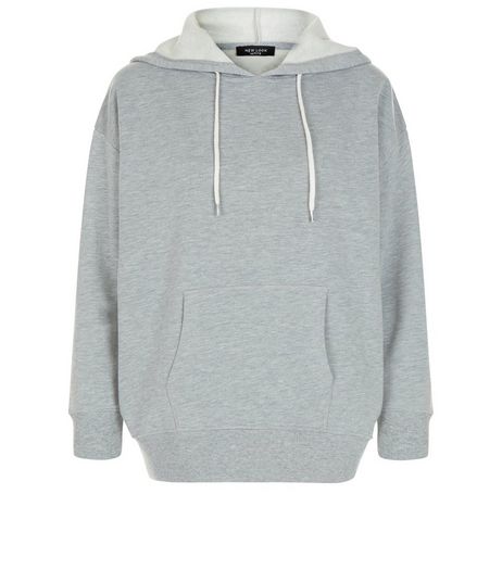 Petite Grey Oversized Hoodie | New Look