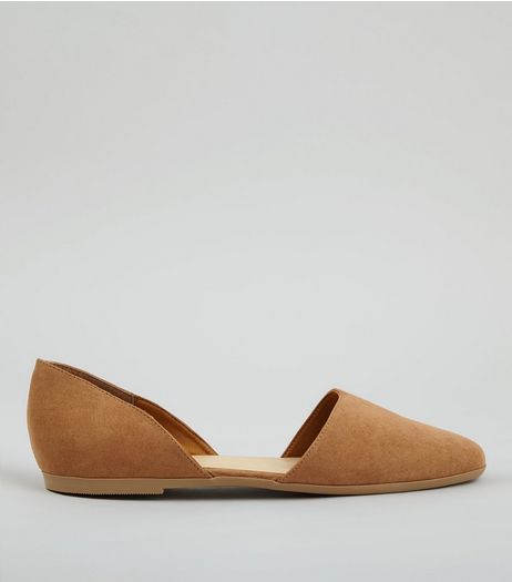 Tan Cut Out Pumps | New Look