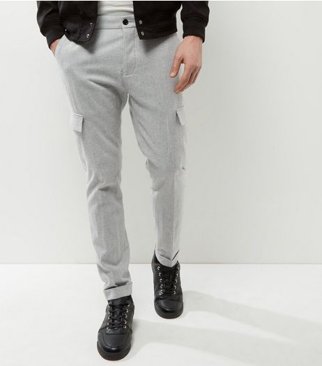 Light Grey Cargo Trousers | New Look
