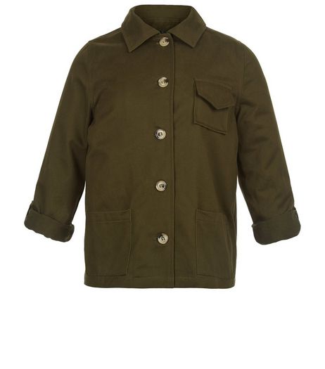 Girls Khaki Shacket | New Look