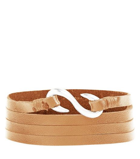 Tan Wrap Around Bracelet | New Look