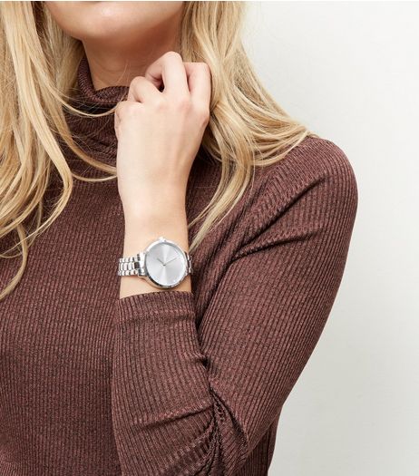 Silver Diamate Sport Watch | New Look