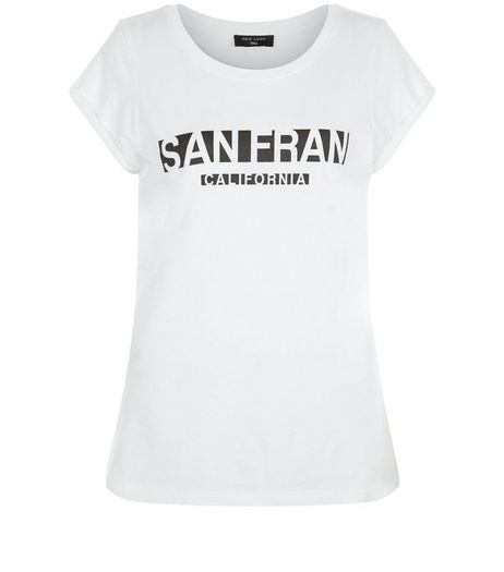 Tall White San Fran T-Shirt | New Look