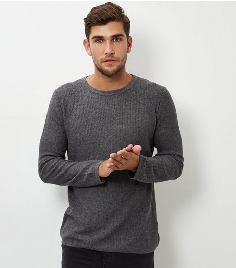 Grey Mesh Jumper | New Look